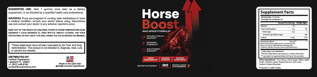 A wide Horse Boost product banner